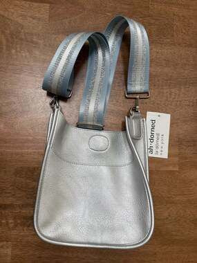 Ah-Dorned Small Messenger Bag, Silver